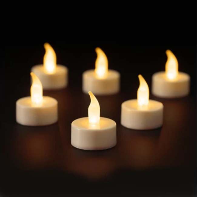 LED TEALIGHT PACK 6